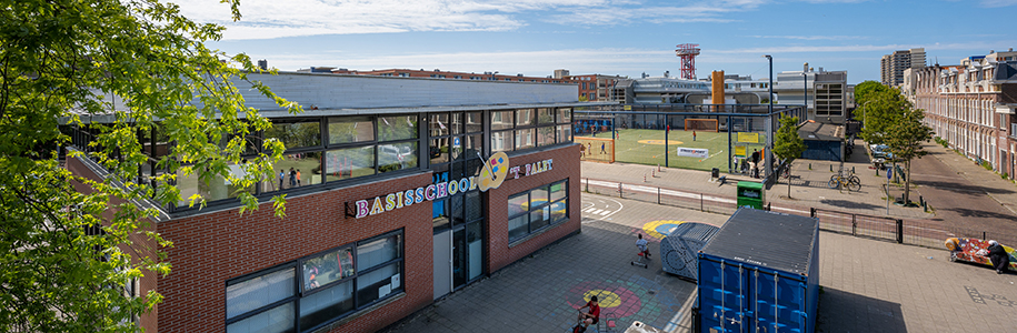 Onze school is een spil in de buurt